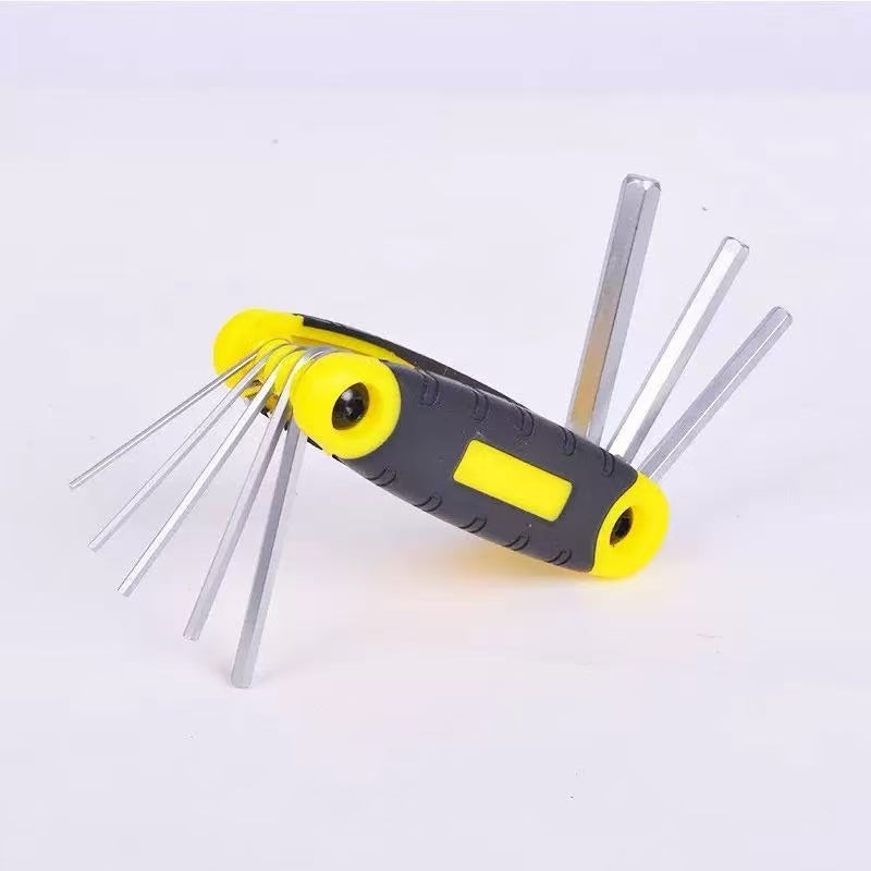 Jhome 8pcs Combination hex wrench key set folding screwdriver/sleeve