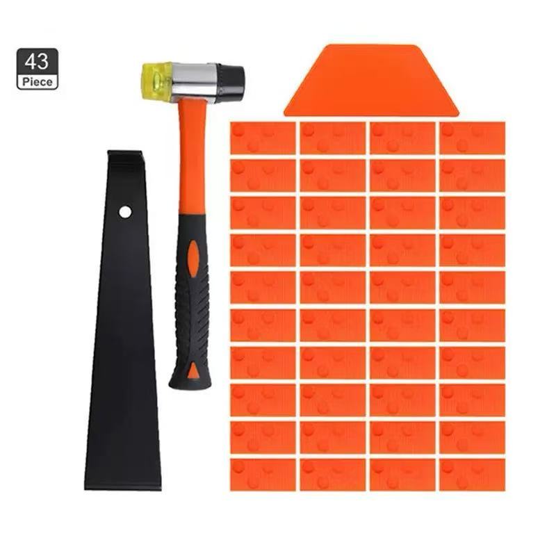 Jhome 43 pcs Floor installation step set Non Slip Handle Mallet