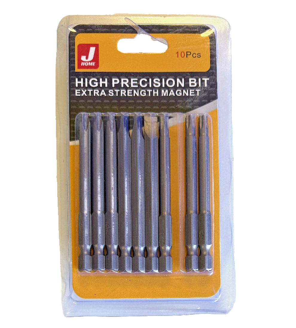 9 pcs screw driver bit set( 1/4x3")