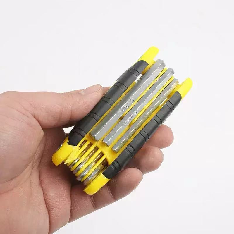 Jhome 8pcs Combination hex wrench key set folding screwdriver/sleeve