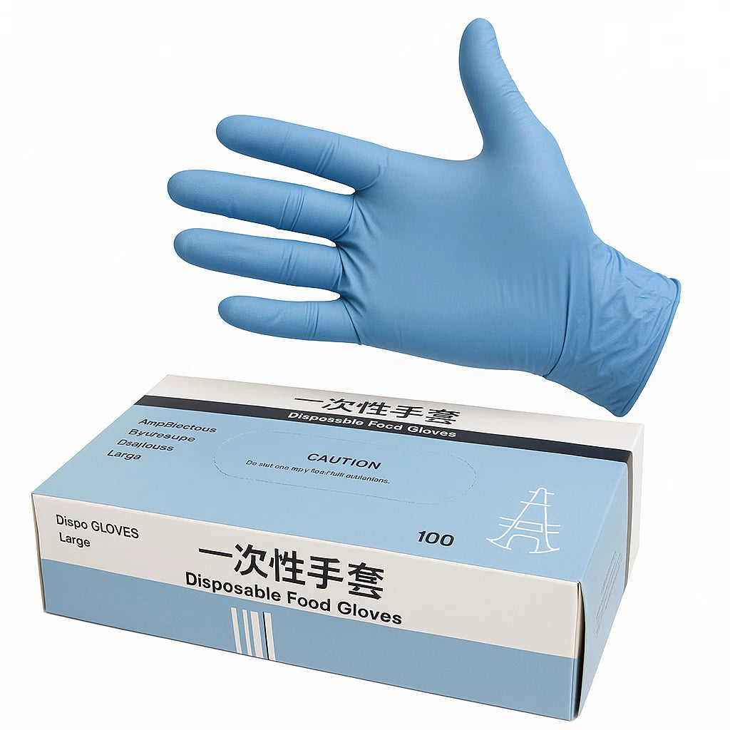 Jhome Disposable gloves 100 pair food grade gloves Ambidextrous infection