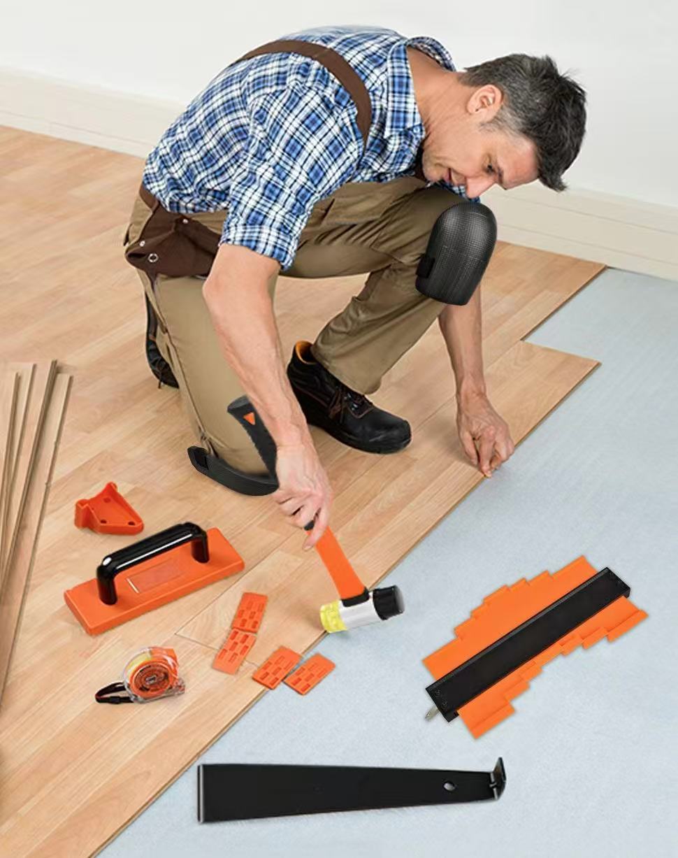 Jhome 43 pcs Floor installation step set Non Slip Handle Mallet