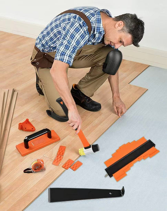 Jhome 43 pcs Floor installation step set Non Slip Handle Mallet