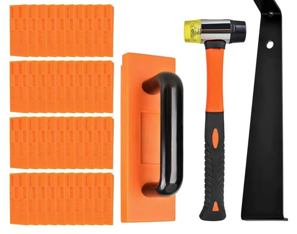 Jhome 43 pcs Floor installation step set Non Slip Handle Mallet