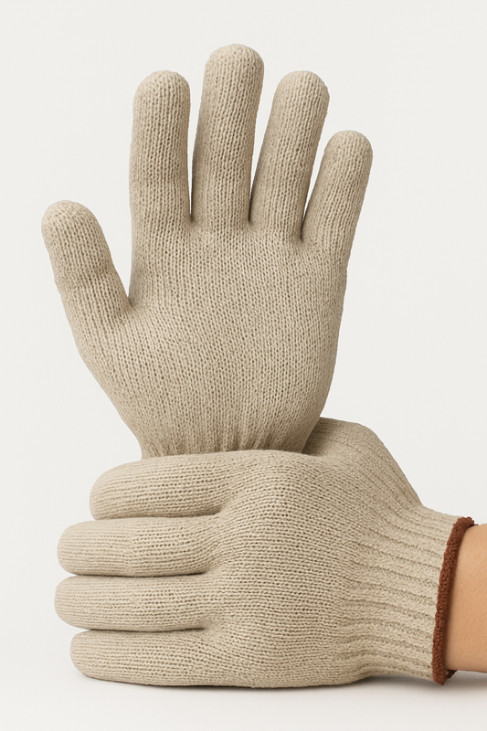 Jhome 12 pairs cotton gloves string knit gloves safe protection inspection
