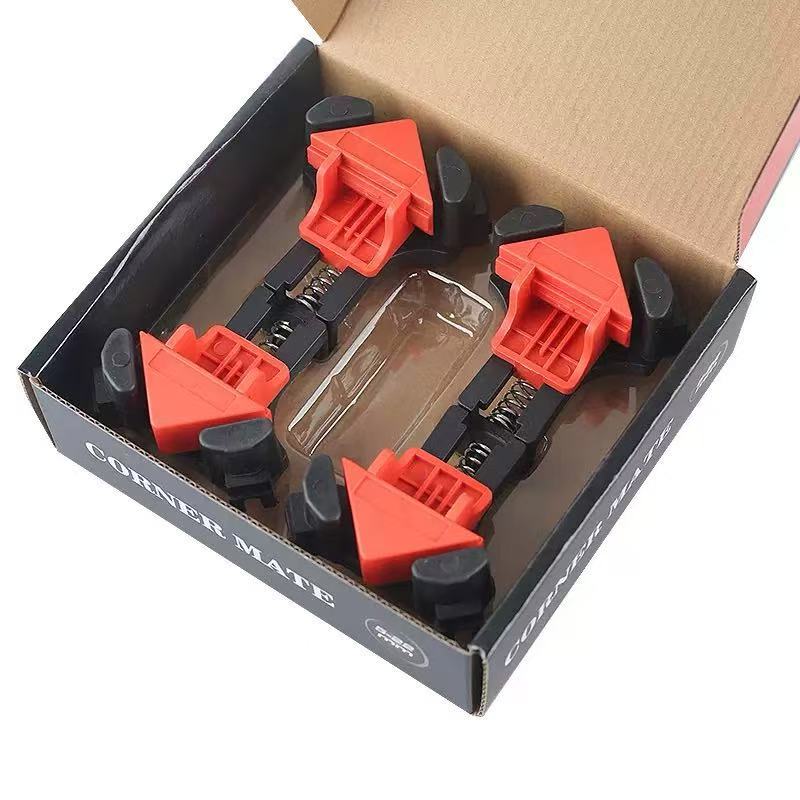 Jhome 4Pcs 90 Degree Right Angle Clip Clamps Corner Holders Woodworking
