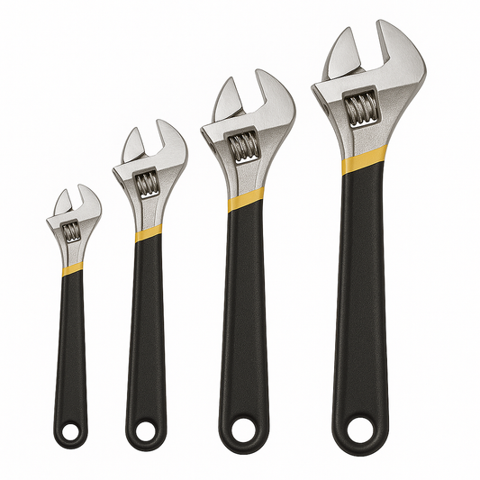 Jhome 09013 4-piece Adjustable Wrench Set 6" 8" 10" 12"