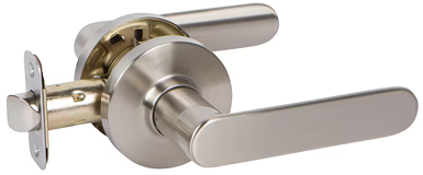 Jhome Round Interior Square Lever Sets – Matte Silver Finish, 3 Styles