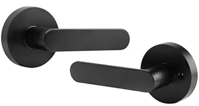 Jhome Round Interior Lever Sets – Matte Black Finish