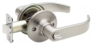 home Interior Round Privacy Sets – Matte Silver Finish, 2 Styles