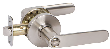 Jhome Round Interior Square Lever Sets – Matte Silver Finish, 3 Styles