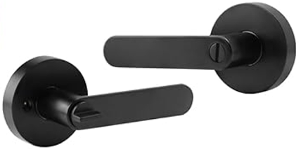 Jhome Round Interior Lever Sets – Matte Black Finish