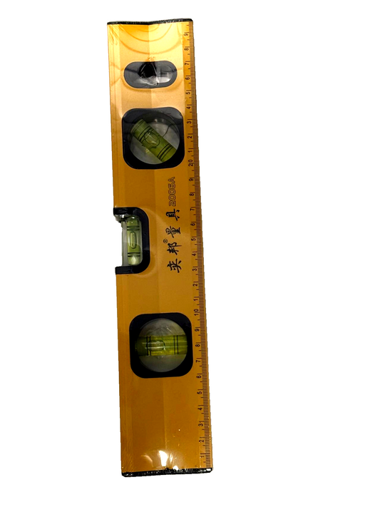 Jhome 12" 300mm Aluminum Magnetic Level Ruler Measuring Tool with Bliste